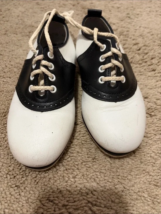 Stride Rite Classic Saddle Shoes Black /White size 10