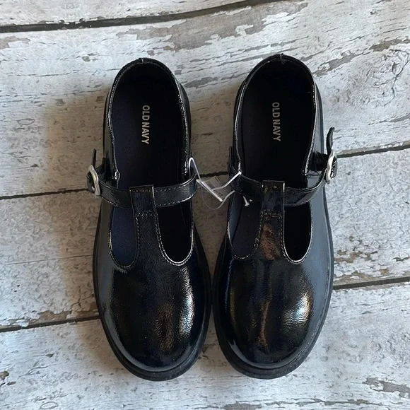 Shiny Faux-Leather Mary-Jane Shoes for Girls - Size 3Y