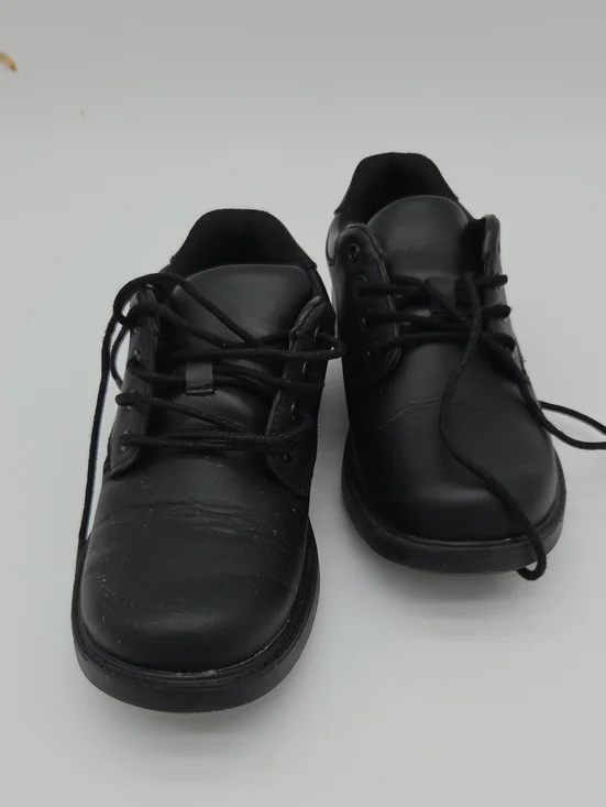 Black Lace-Up Work Shoes