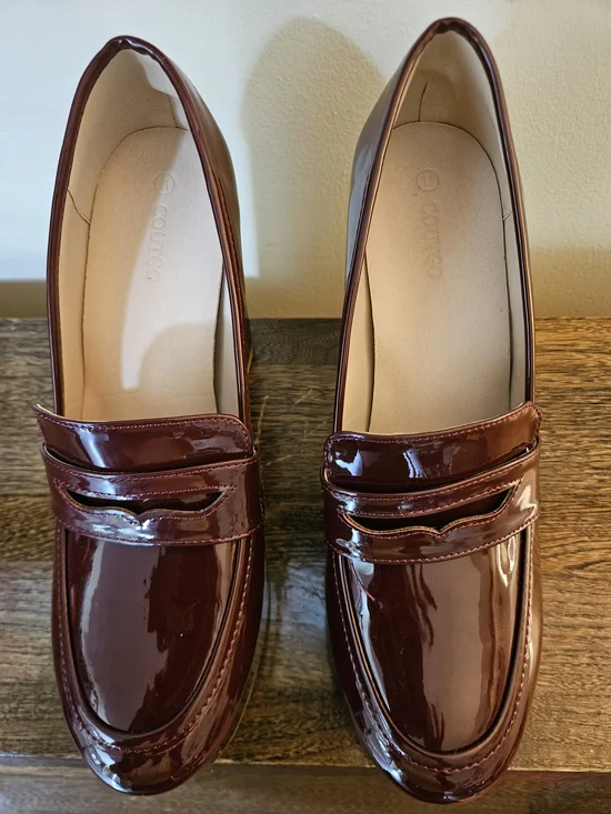 NEW Women's Burgundy Patent Loafers