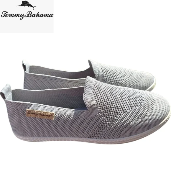 TOMMY BAHAMA Loafer Women’s 7.5 Gray Sunset Mesh Slip On Casual Shoe