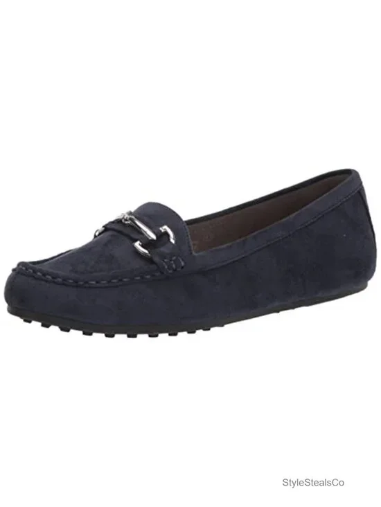 Faux Suede Driving Loafer with Core Comfort Technology - Slip Resistant