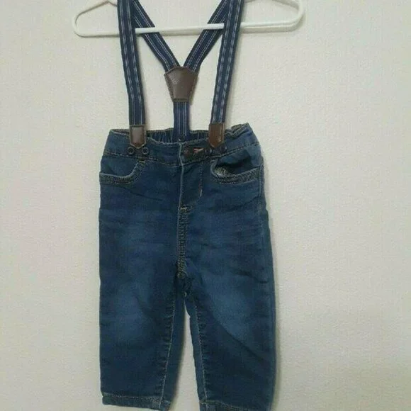 OshKosh B'gosh Blue Jeans with Suspenders