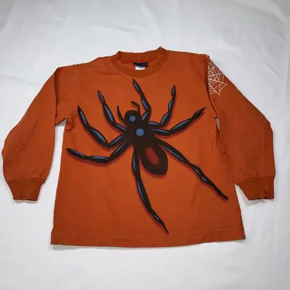 Boys Oshkosh Vintage 1990 Spider Shirt Size 6 Halloween Holidays