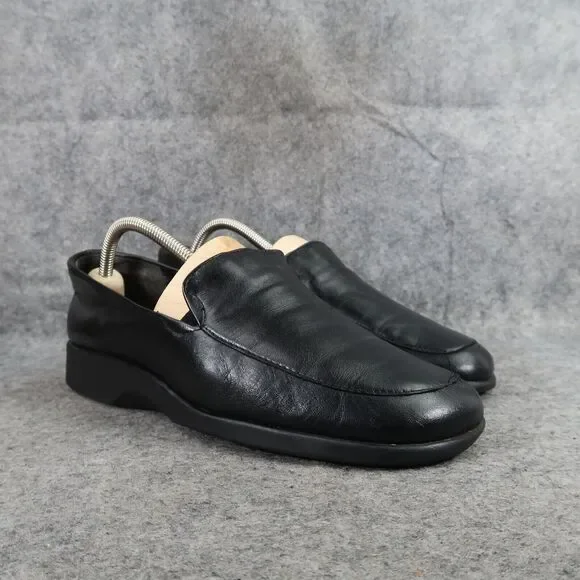 Naturalizer Shoes Womens 10 Slip On Loafer Flats Leather Classic Black Comfort