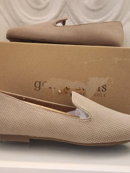 Gentle Souls Women's Eugene 2 Perf Loafer. Mushroom. NIB. Size Various