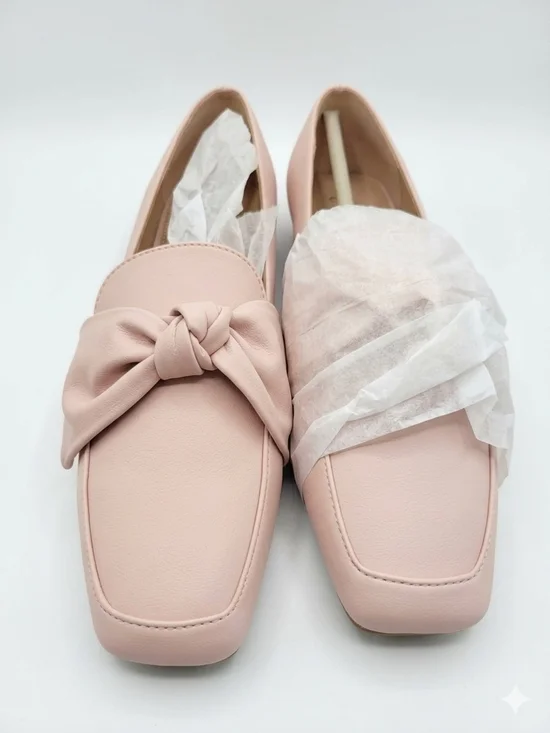 New York & Company Blush Knot Loafers