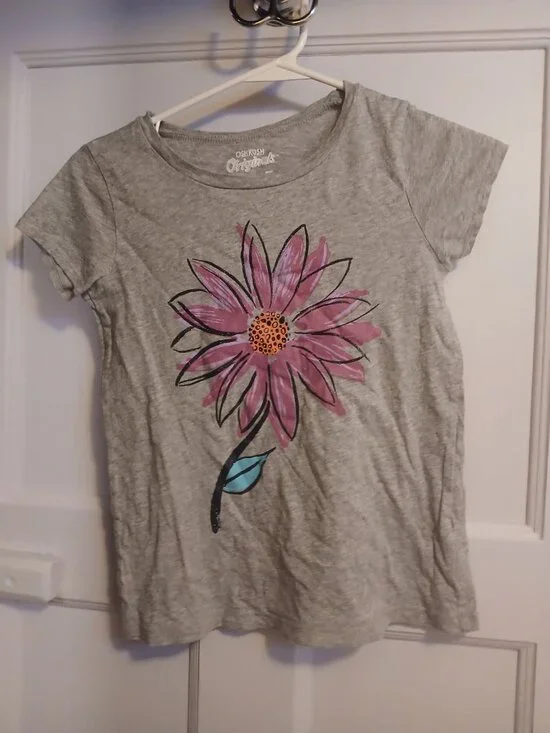 OshKosh Originals Girls 7 Flower Shirt