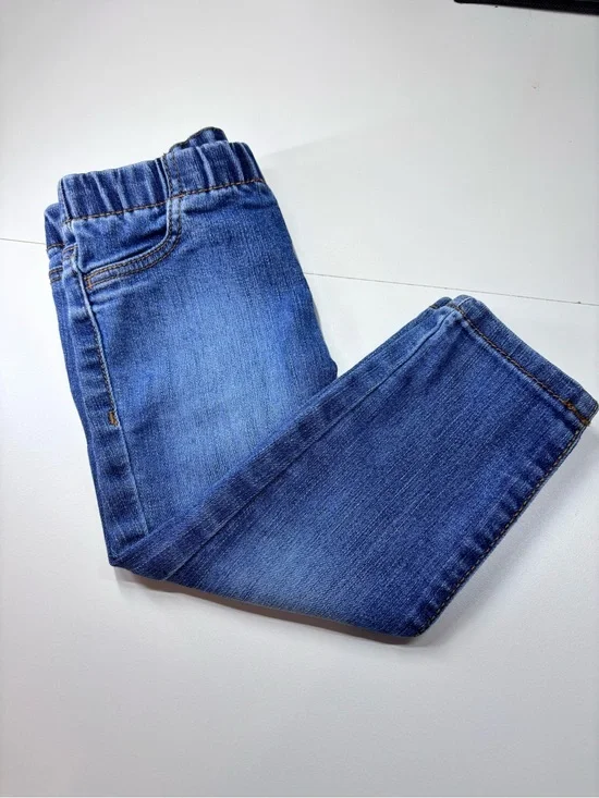 OshKosh B'gosh Blue Denim Jeggings with Contrast Stitching Child Size 18M