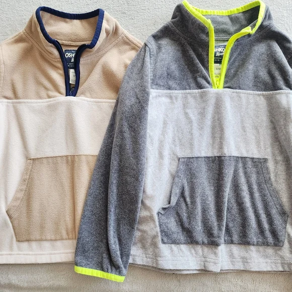 Oshkosh Size 7/8 Fleece‎ Quarter Zip Sweaters