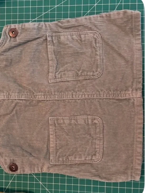 OshKosh B'gosh Corduroy Overall Dress in Muted Green