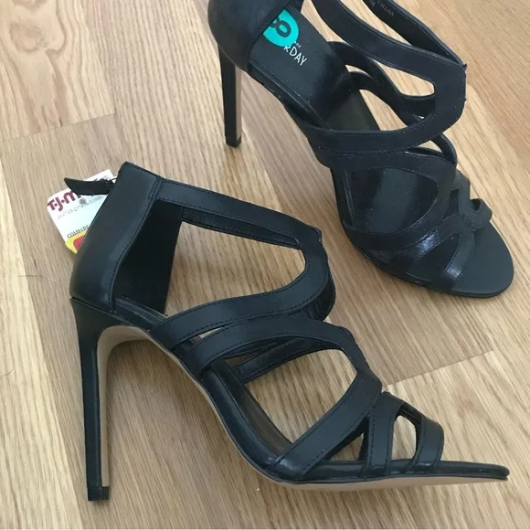 New KATE SPADE SATURDAY Stiletto Sandals *Back Zip Heels*