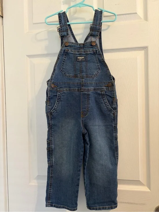 OshKosh B'gosh Dark Blue Denim Overalls for Kids