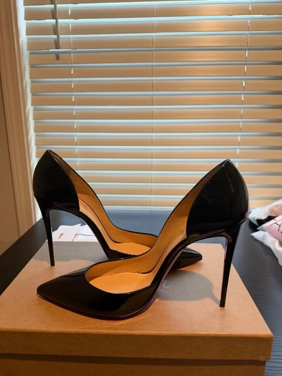 Christian Louboutin IRIZA 100 PATENT BLACK 41.5