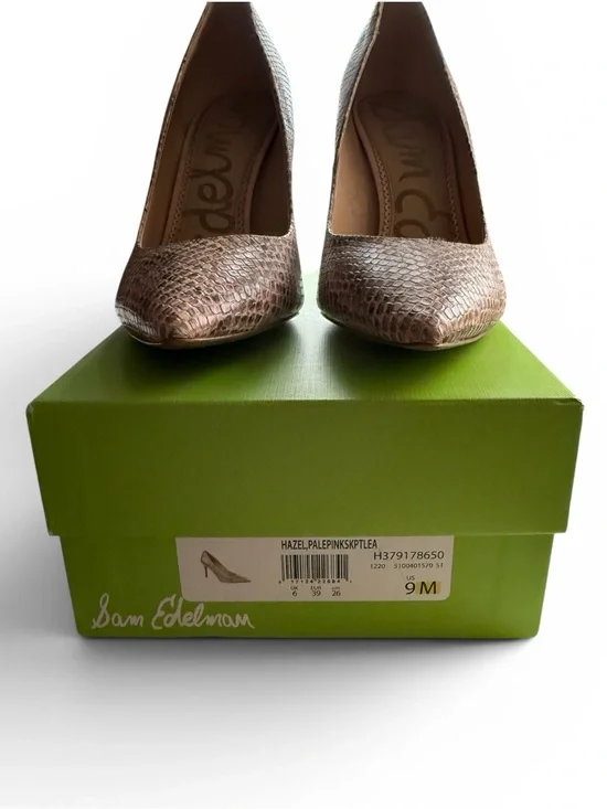 Sam Edelman Hazel Snake Print Leather Pumps Size 9