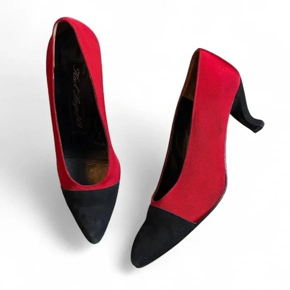 Vintage Karl Lagerfeld luxury line funky heels