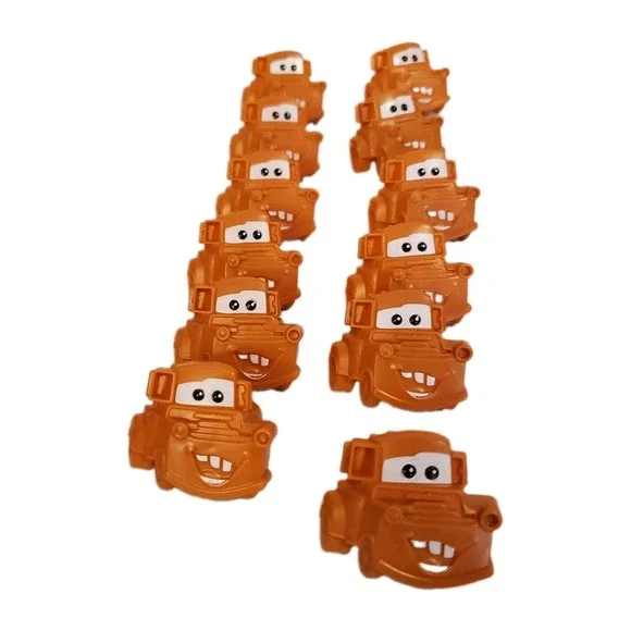 Pixar CARS Cake Cupcake Topper Mater & Lightning McQueen Cupcake Rings 12 Count