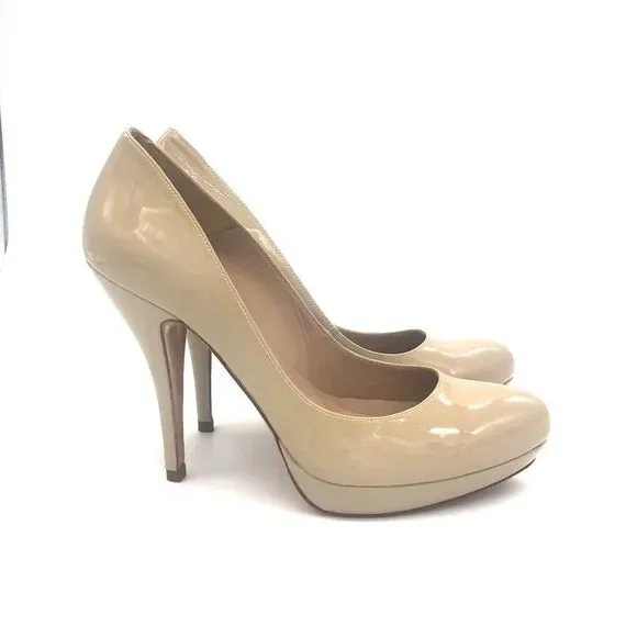 Pura Lopez Patent Leather Platform High Heels