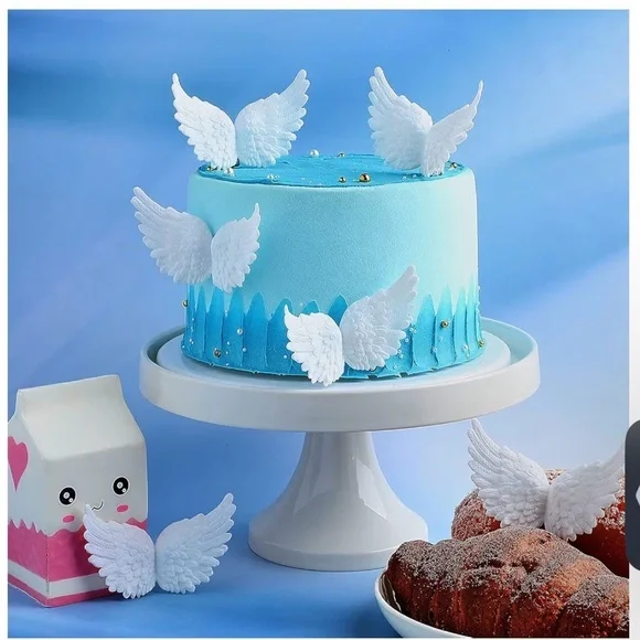 White Angel Wing Cake Toppers, ceiling hangers or ornaments