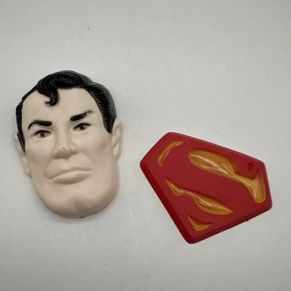 Superman Wilton Cake Topper Face and Logo DC Comics Super Hero‎ Vintage 1977