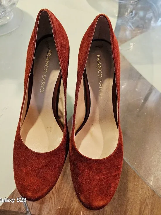Orange High Heels