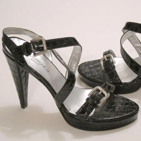Annabella Club shoes strappy alligator texture 9