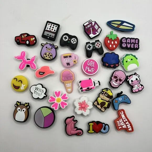 PVC Shoe Charms 30 pcs Lot for Shoe Decoration NEW Croc‎ Paw Patrol Squishmellow