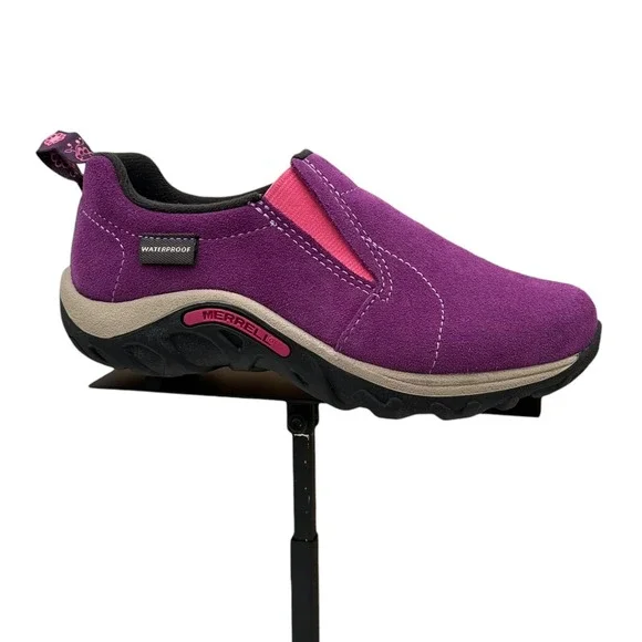 Merrell Girls Jungle Moc‎ Frosty Waterproof Slip-on Moccasin Size 11.5 Wineberry