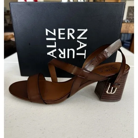 Naturalizer Kendall Womans Brown Sandals Heels Size 9M