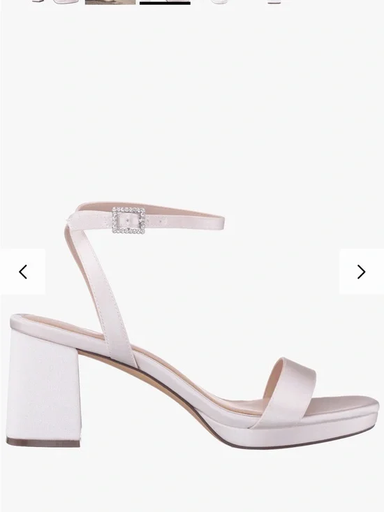 Nina Ivory Block Heel