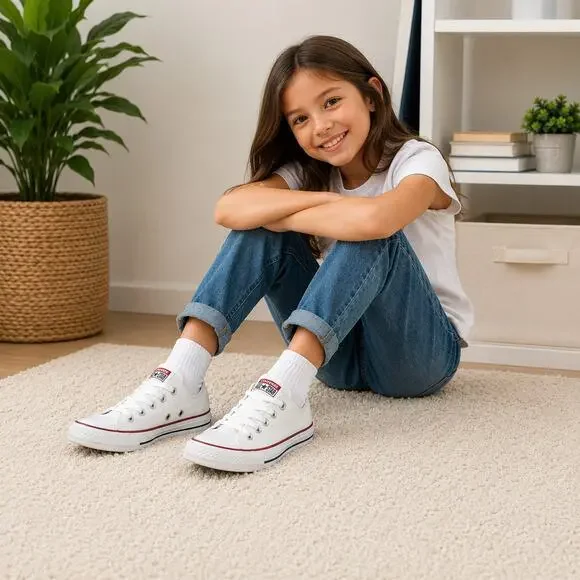 Converse Chuck Taylor All Star Low White Kids Size‎ 1