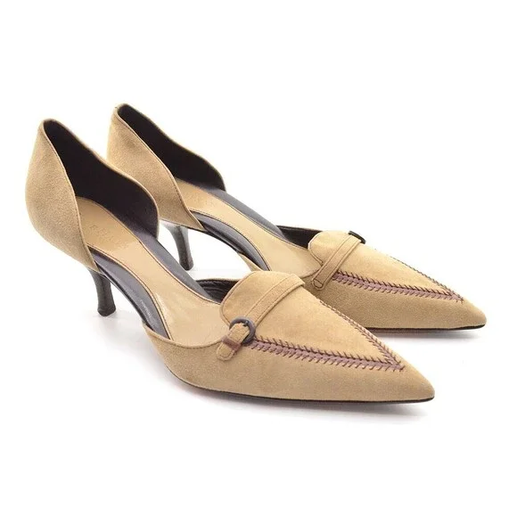 Cole Haan Country Cady Taupe Pointed Toe Pumps  8.5 B