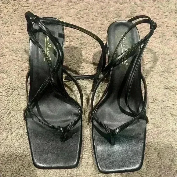 Brand new Eye-Catching Pop Strappy Thong Stiletto Sandals