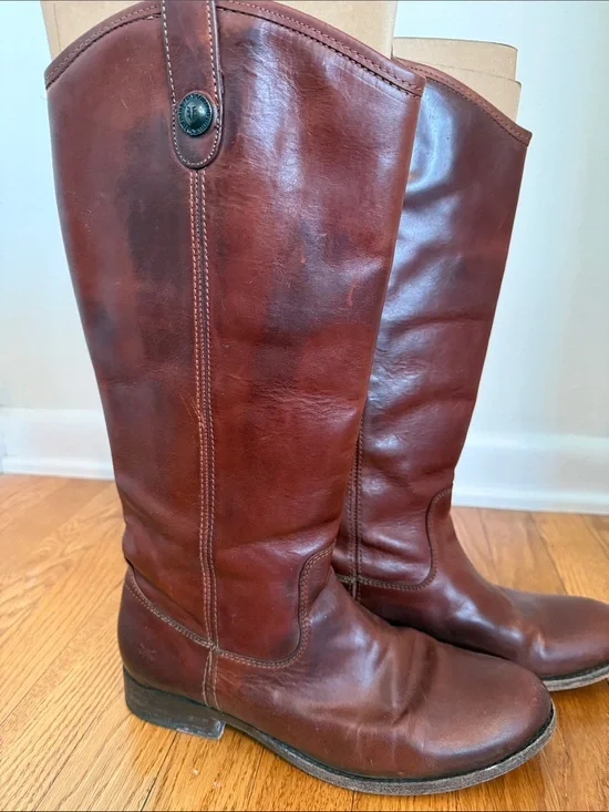 Frye Brown Leather Riding Boots