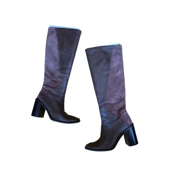 Franco Sarto Stevie Tall Knee high Boots brown leather