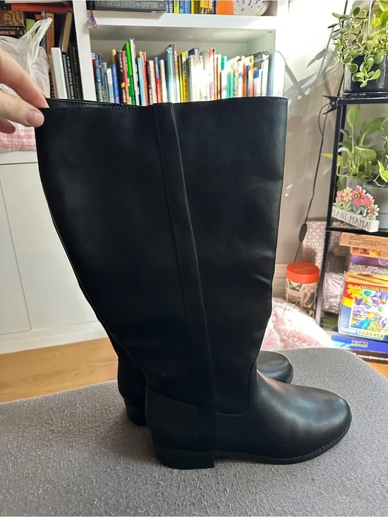 Lane Bryant Black Knee-High Women’s Riding Boots