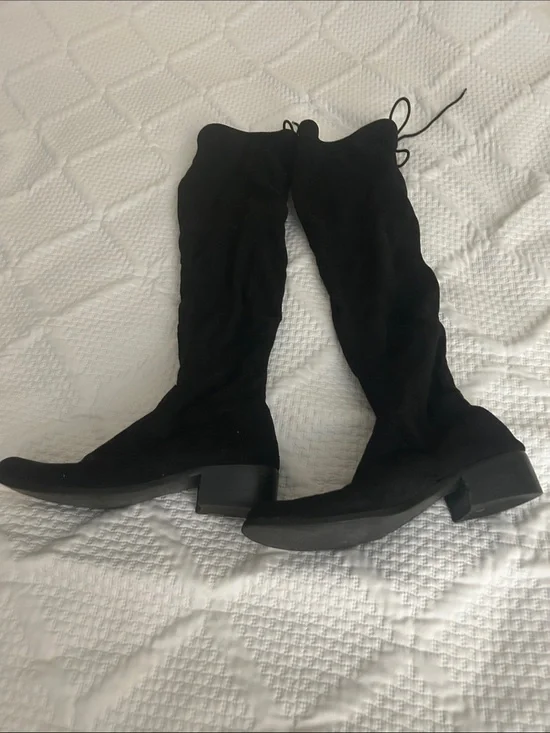 Charles By Charles David Black Over-the-Knee Suede Boots