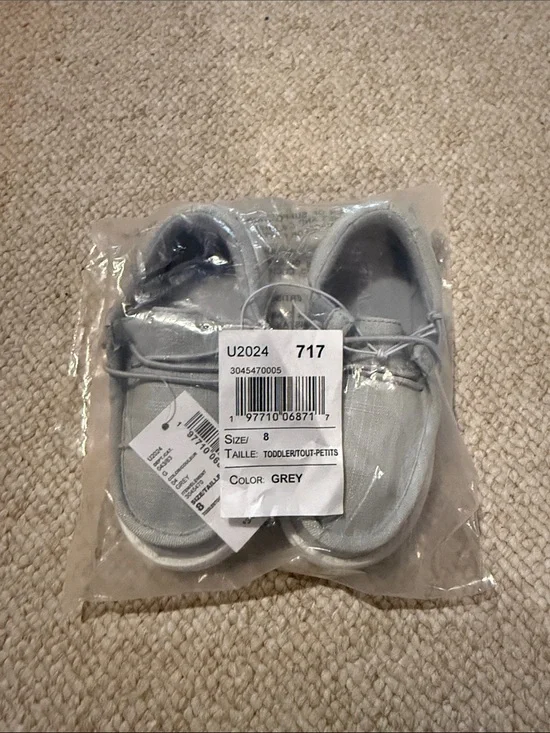 The Children's Place Grey Moccasin Style Kids Shoes