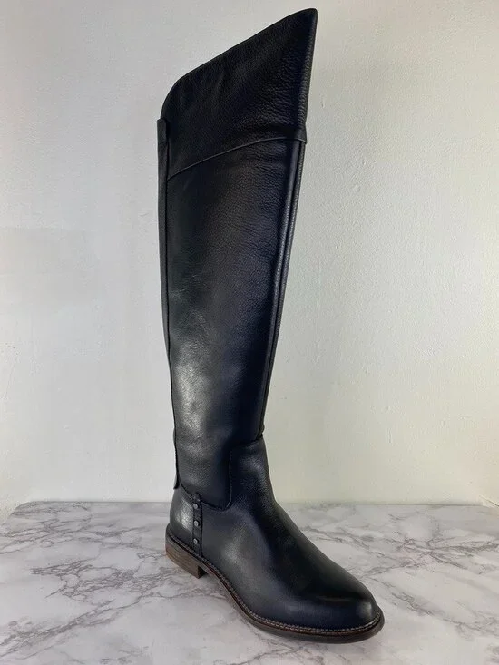 Franco Sarto Women's Haleen Over-the-Knee Boots, BLACK, Size 6.5 M