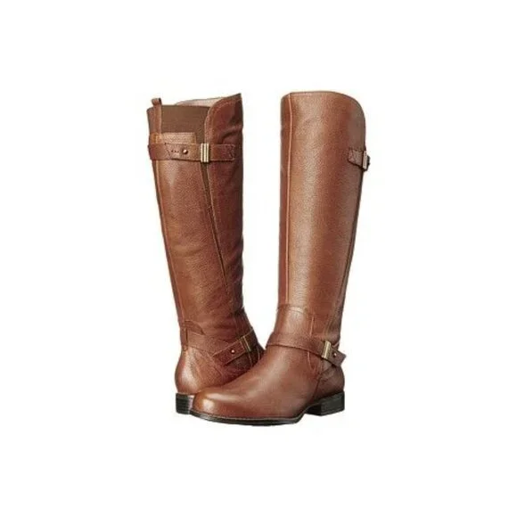 Naturalizer Joan Wide‎ Calf Leather Boots - Size 6.5