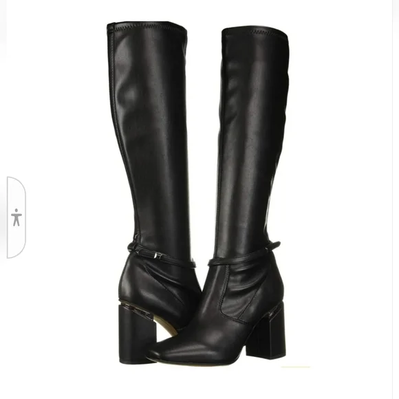 Franco Sarto Roxanne Block-Heel Tall Boots Size 9M $179