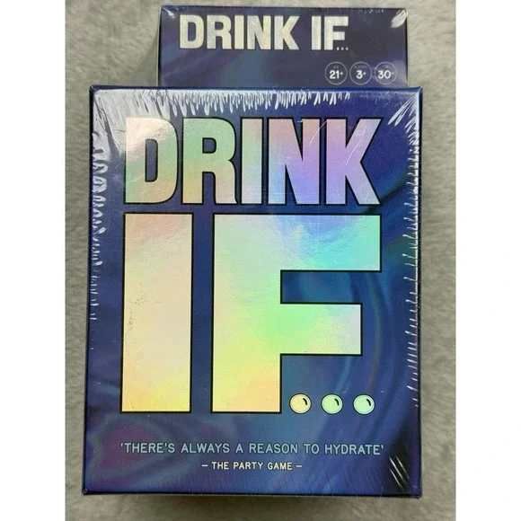Dyce DRINK IF Card Game + After Dark Expansion, Blue, 800 Qs