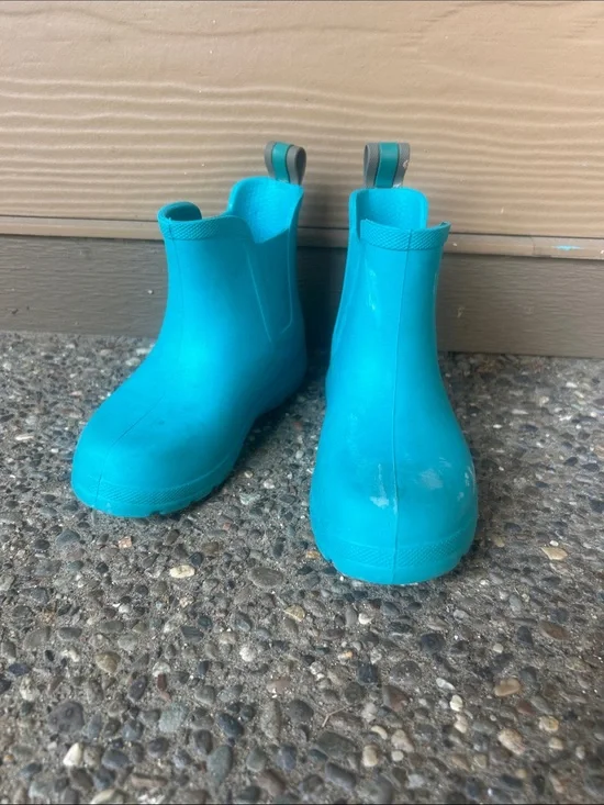 Kids Teal Rain Boots