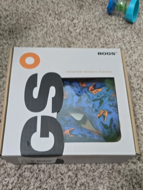 Bogs Kids Blue Dinosaur Pattern Rain Boots NWT