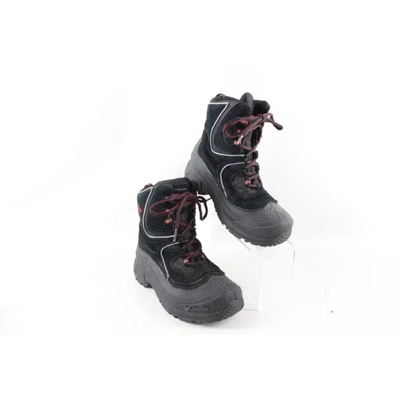 Columbia Kids‎ Sz 3 Hiking/Snow Winter Boot Bugaboot 100g Waterproof Black