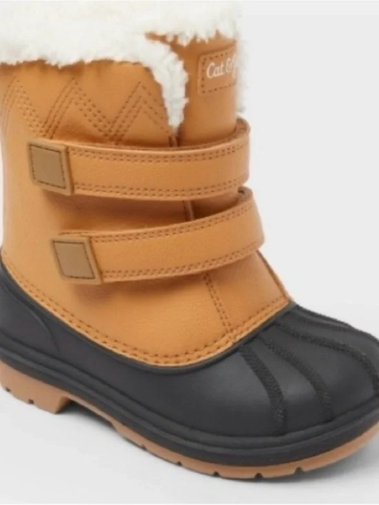 Toddler Denver Waterproof Snow Boots - Cat & Jack™ Cognac Size 8T  New