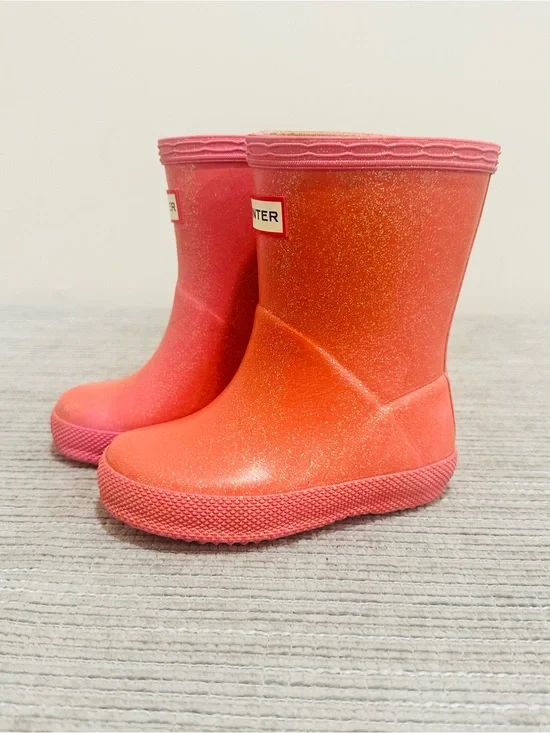 Hunter‎ Kids First Classic Rain Boots Pink US 5B 6G / EU 21