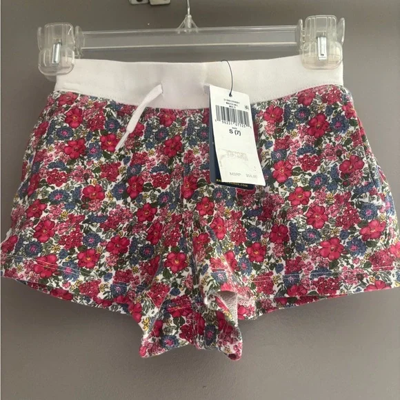 Polo Ralph Lauren Watch Hill Floral Spa Terry Cotton Girl's Short size 7 u