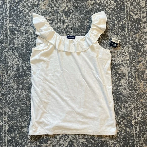 Ralph Lauren white tank top girls