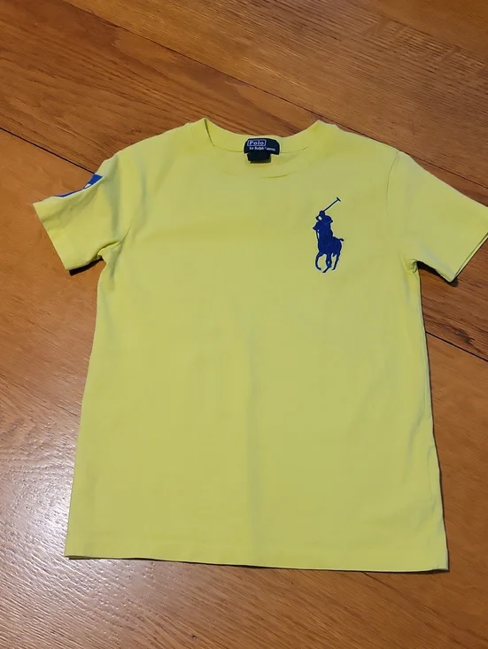 Ralph Lauren Yellow Tee with Navy Polo Player